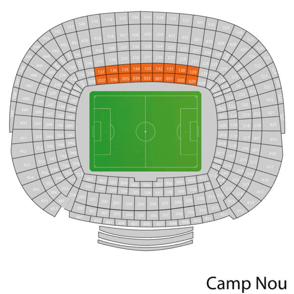 Barcelona Lateral 0-100 Level seats