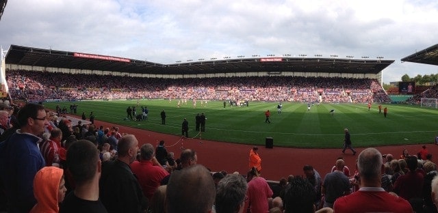 panorama of britannia stadium stoke city football
