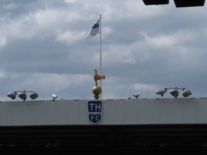 Tottenham Hotspurs cockerel atop White Hart Lane