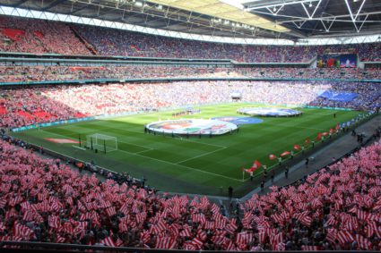 wembley stadium filled with fans