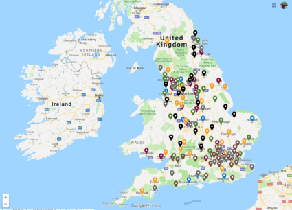 Groundhopper Guide S Map Of English Soccer Clubs 2021 22