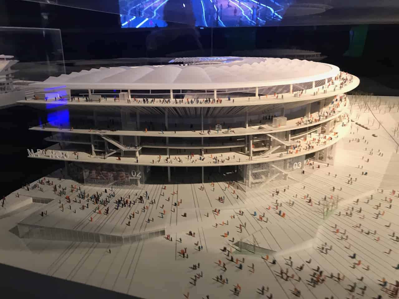Model of the planned renovations for Barcelona's Camp Nou.