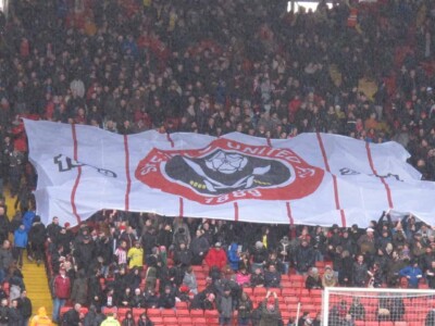 sheffield united bramall lane kop banner fa cup 5th round