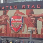 The Emirates, home of Arsenal FC in London. exterior of emirates stadium arsenal fc london