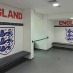 Engladn dressing room. Okay, it's the England loo.