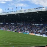 The 1935 North Stand at Portsmouth's Fratton Park english football stadiums portsmouth fratton park