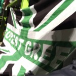 Flag on the terrace.