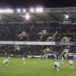 Kickoff of a soccer at Millwall FC's The Den.