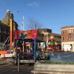 Christmas festival in Blackburn Lancashire