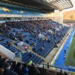 The home end, scene of some very occasional singing.