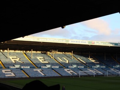 The Kop at Elland ROad, home of Leeds United.