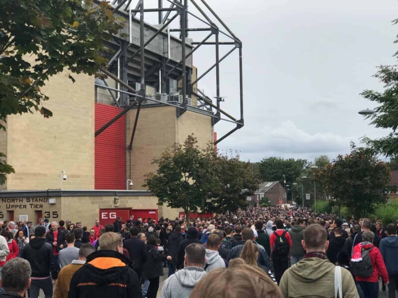 Approaching the East Stand
