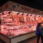 A bit of meat in the market.