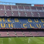 Iconic stand at Camp Nou home of FC Barcelona