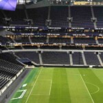 an empty football stadium