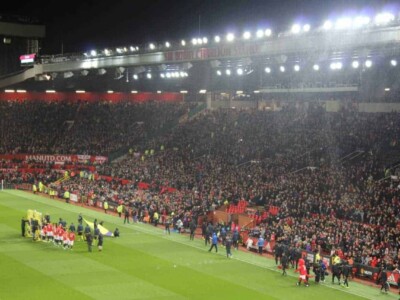Manchester United vs Arsenal from the Stretford End