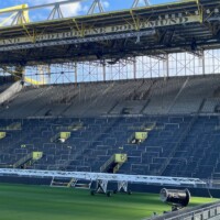 view of the terraced south bank at Borussia Dortmund