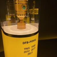 The German Cup, or DFB-Pokal statue