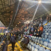 football supports in a stand