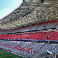 a stand in the bayern munich stadium