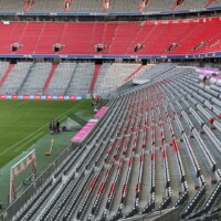 a stand in the bayern munich stadium