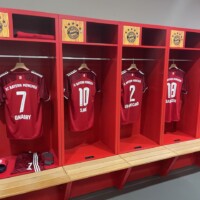 the players' dressing room at bayern munich