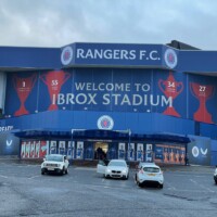 Club shop at the more modern entrance