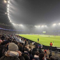 View from our lower-tier seats at PSG